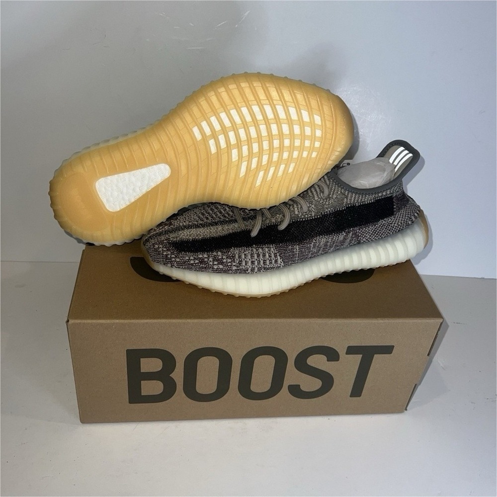 adidas Yeezy Boost 350 V2 Zyon‎ Low Top Primeknit Lace Up Gray Black Men